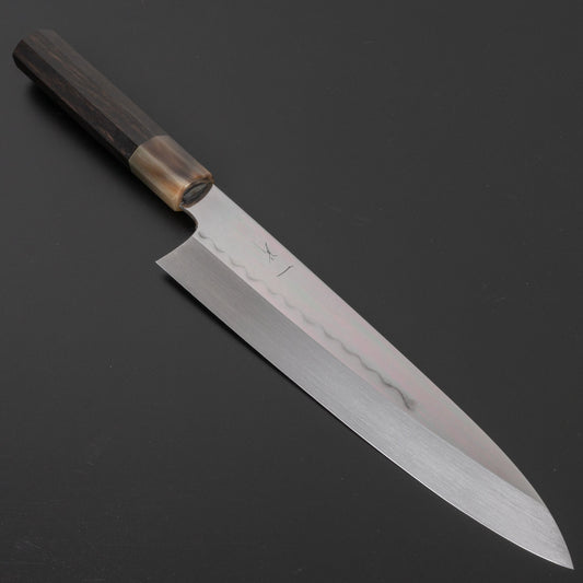 Hitohira Kikuchiyo Kyuzo Honyaki White #3 Gyuto 240mm Taihei Ebony Handle (Saya) | HITOHIRA