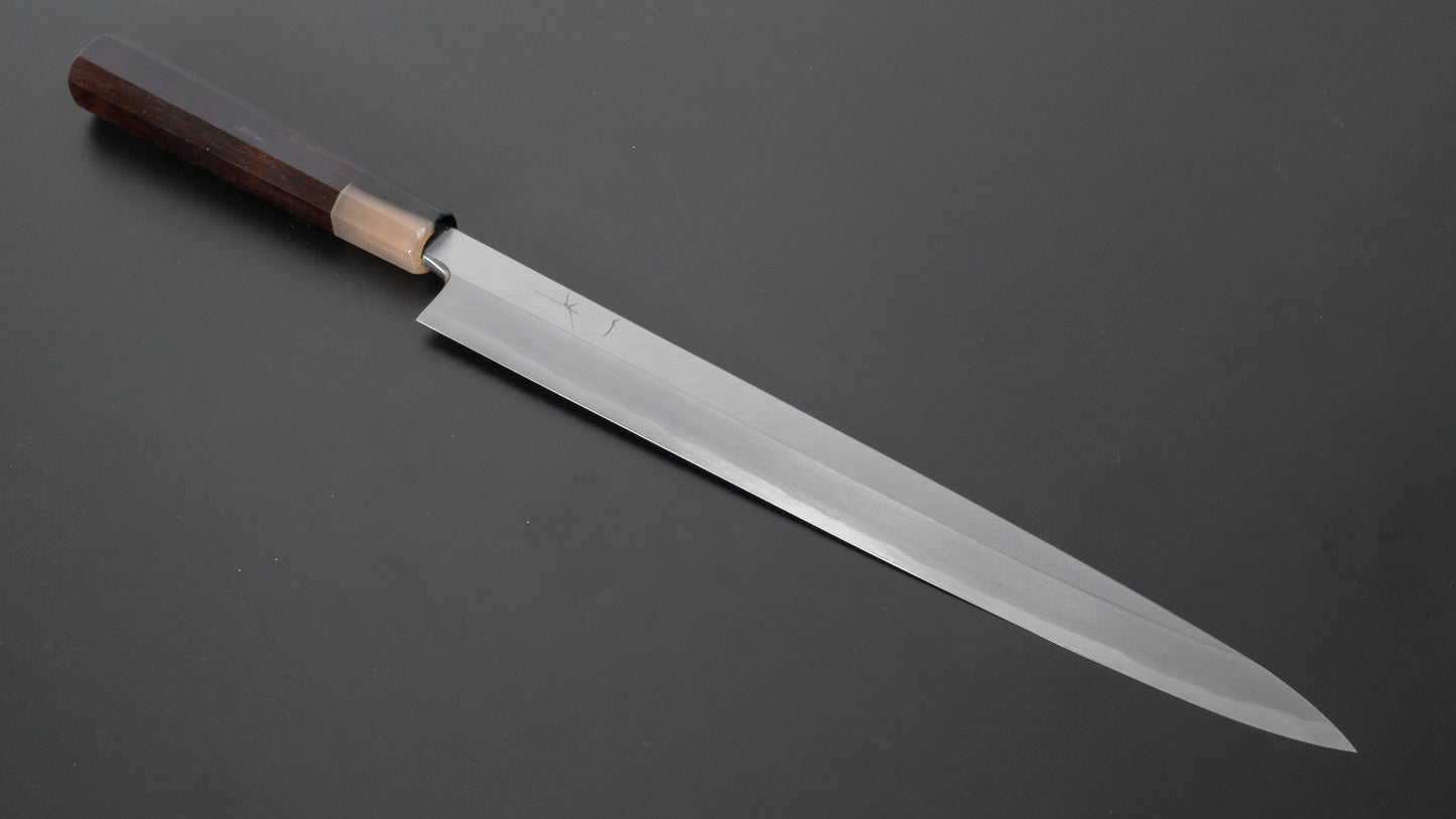 Hitohira Tanaka Manzo White #2 Yanagiba 300mm Ebony Handle (Saya) - HITOHIRA