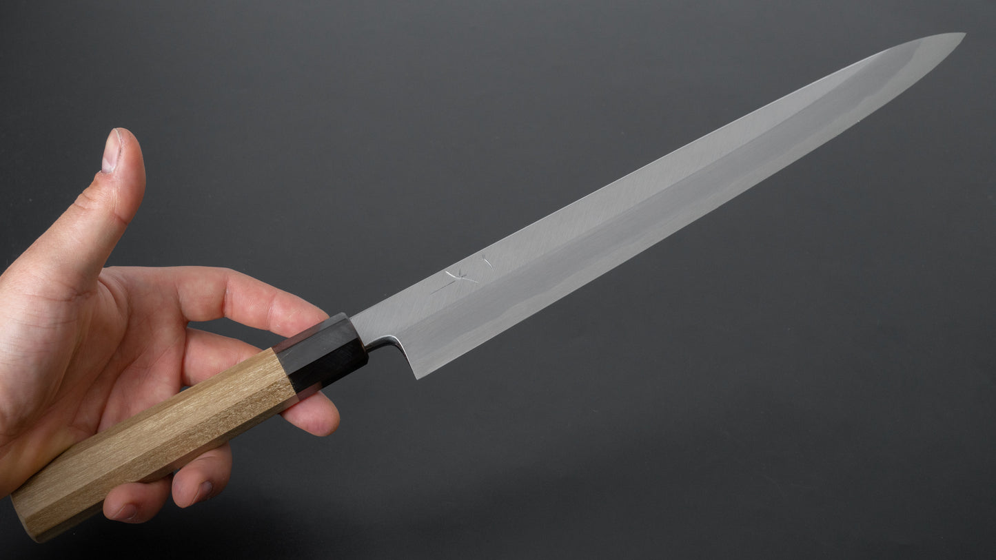 Hitohira Tanaka Manzo White #2 Yanagiba 300mm Ho Wood Handle (Saya) - HITOHIRA