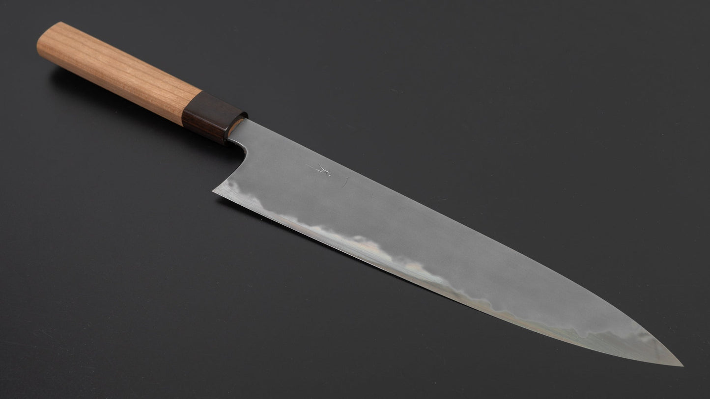 Hitohira Tanaka Yohei Blue #1 Kasumi Gyuto 270mm Cherry Wood Handle | HITOHIRA