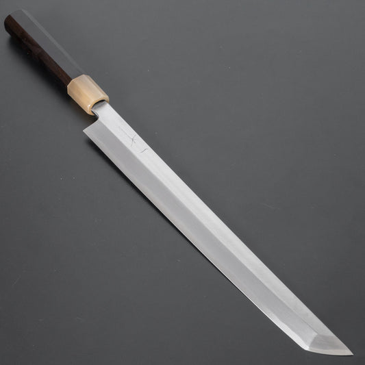 Hitohira Kikuchiyo Manzo Blue #2 Yanagi Sakimaru 300mm Ebony Handle (Saya) - HITOHIRA