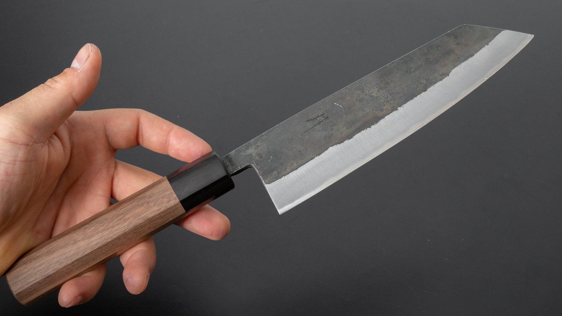 Hitohira Harima Forged Blue Super Stainless Clad Bunka Walnut Handle - HITOHIRA