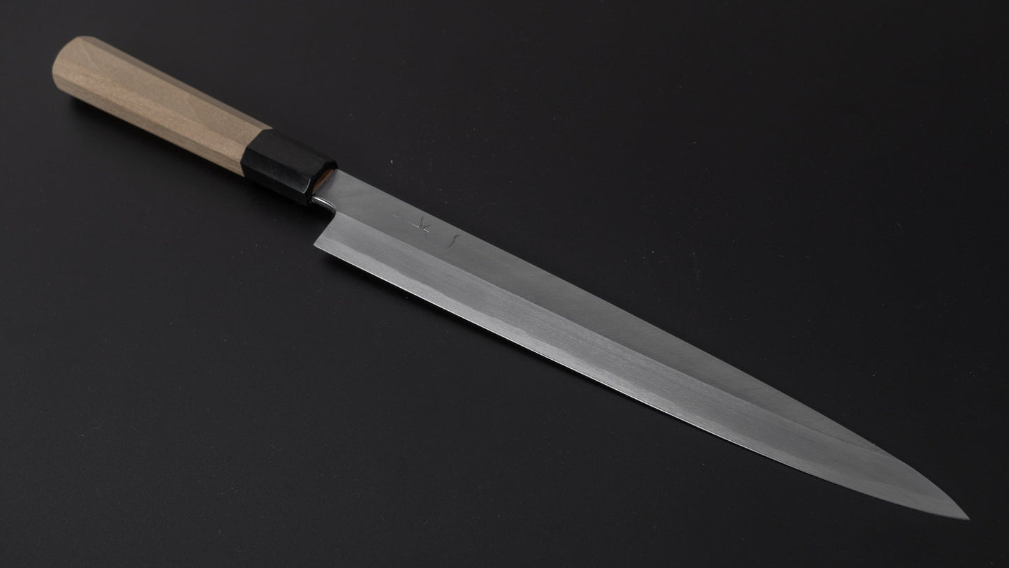 Hitohira Kikuchiyo Manzo Blue #2 Yanagiba 270mm Ho Wood Handle (Thinner/ Saya) - HITOHIRA