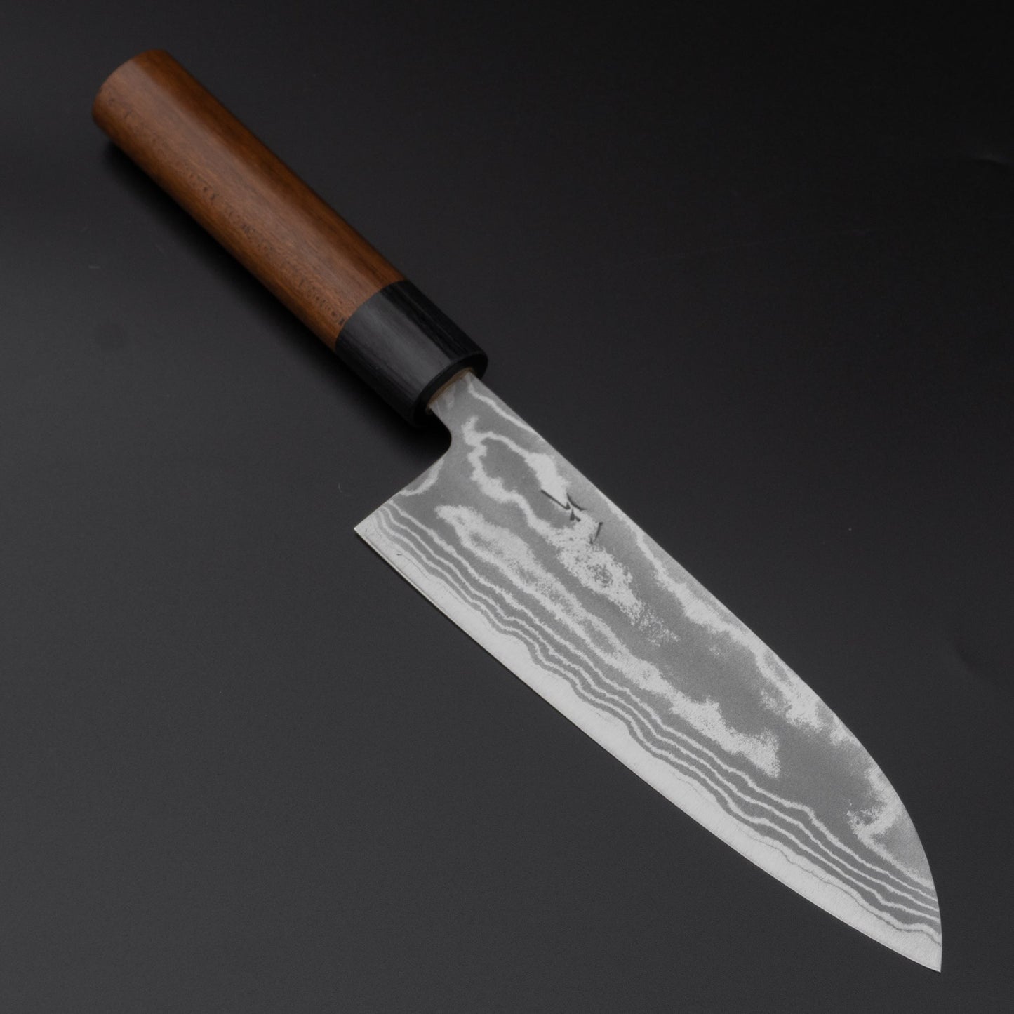 Hitohira GR Blue #2 Damascus Santoku 165mm Maple Handle | HITOHIRA