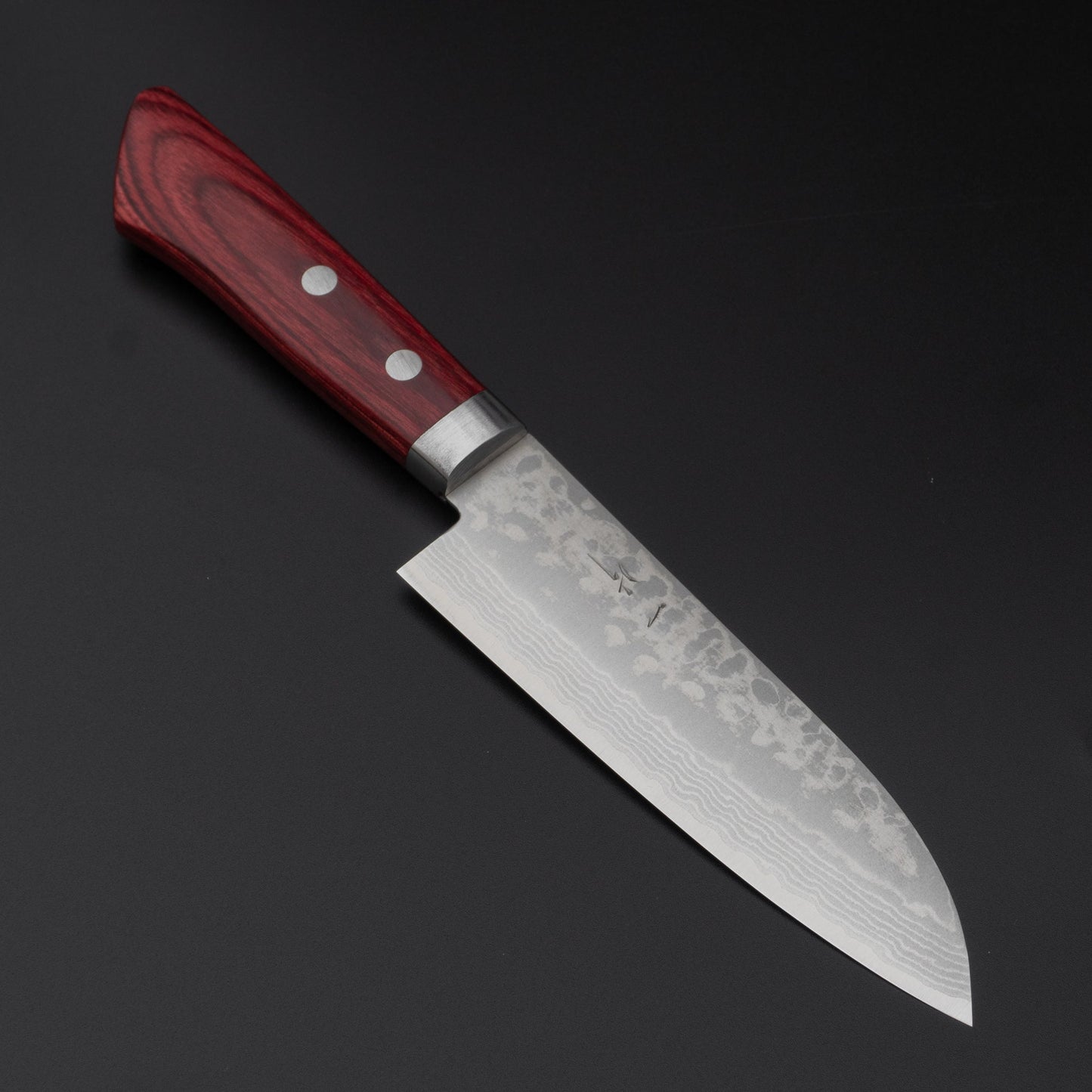 Hitohira NM V10 Damascus Santoku 130mm Pakka Handle | HITOHIRA