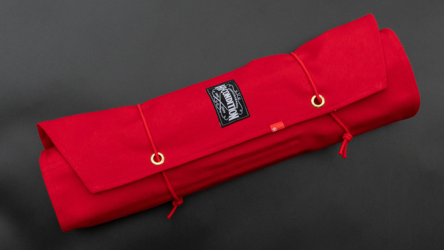 HI-CONDITION Hanpu Canvas 9 Pockets Knife Roll Red - HITOHIRA