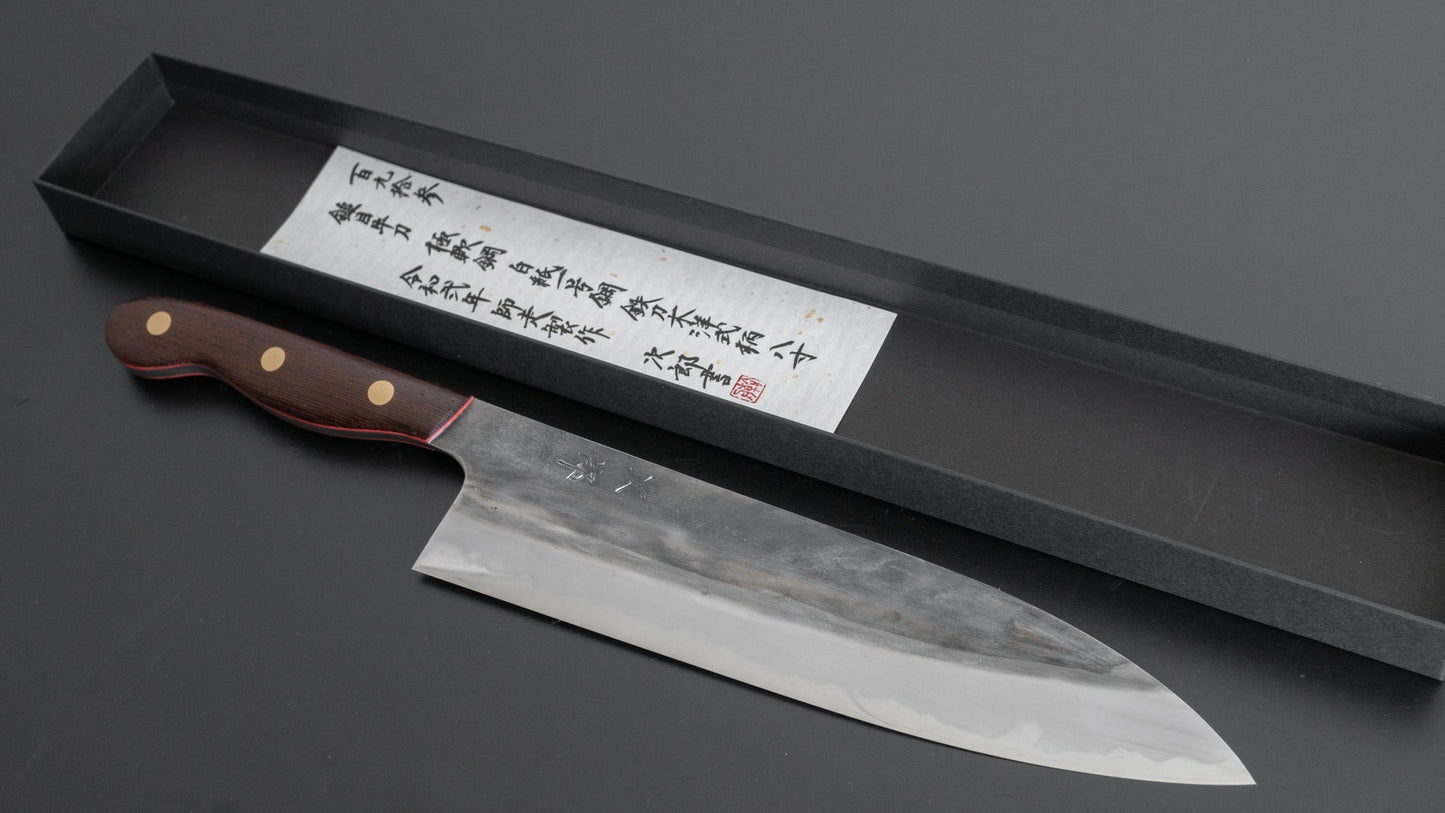 Jiro Tsuchime Yo Gyuto 240mm Tagayasan Handle (#193) - HITOHIRA