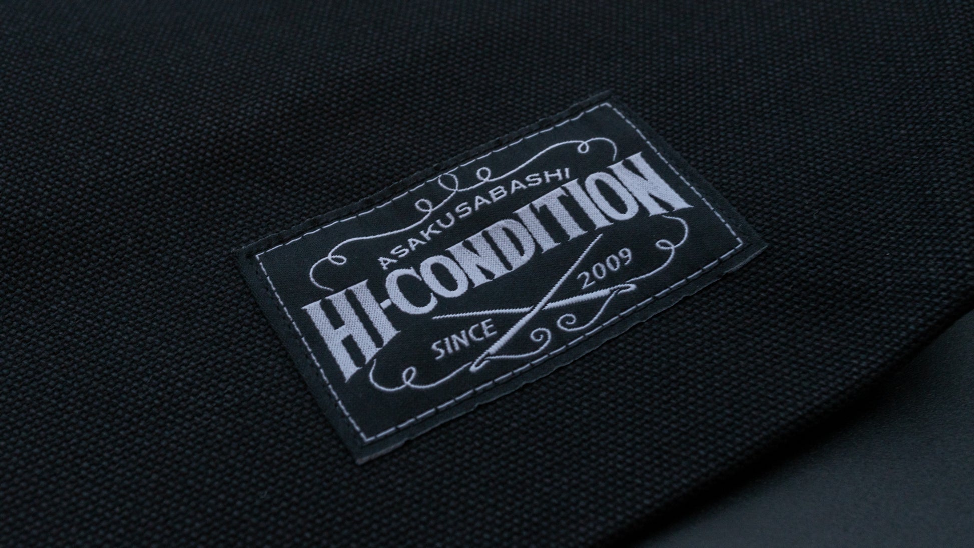 HI-CONDITION Hanpu Canvas Long Tote Bag Black - HITOHIRA