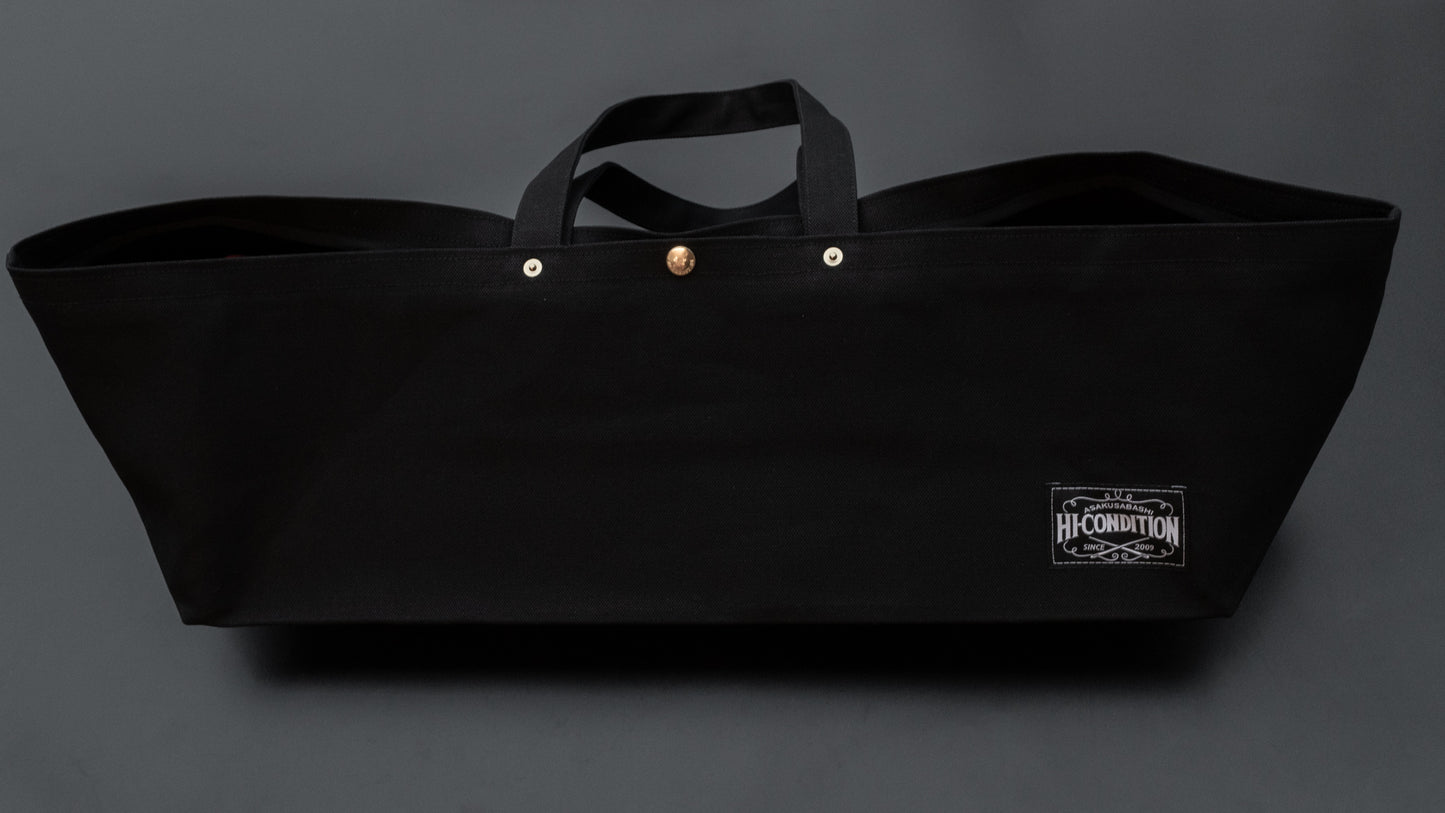 HI-CONDITION Hanpu Canvas Long Tote Bag Black - HITOHIRA