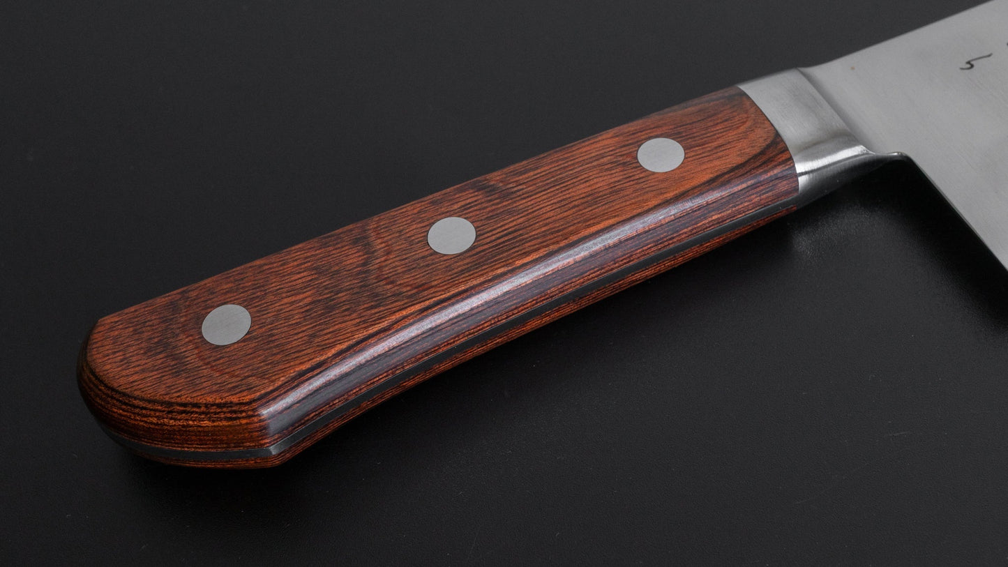 Hitohira KH Stainless Nakiri 180mm Imitation Mahogany Handle - HITOHIRA