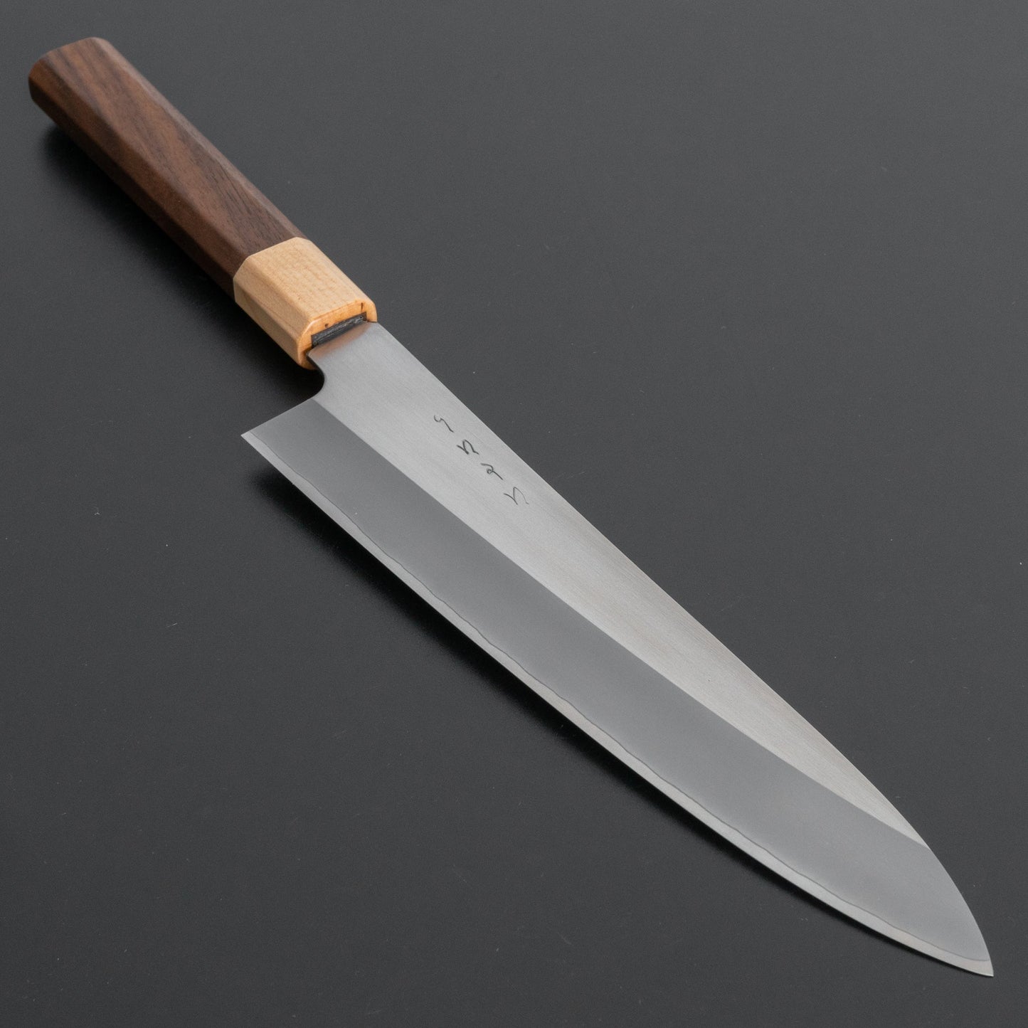 Hitohira TD SLD Migaki Gyuto 210mm Walnut Handle - HITOHIRA