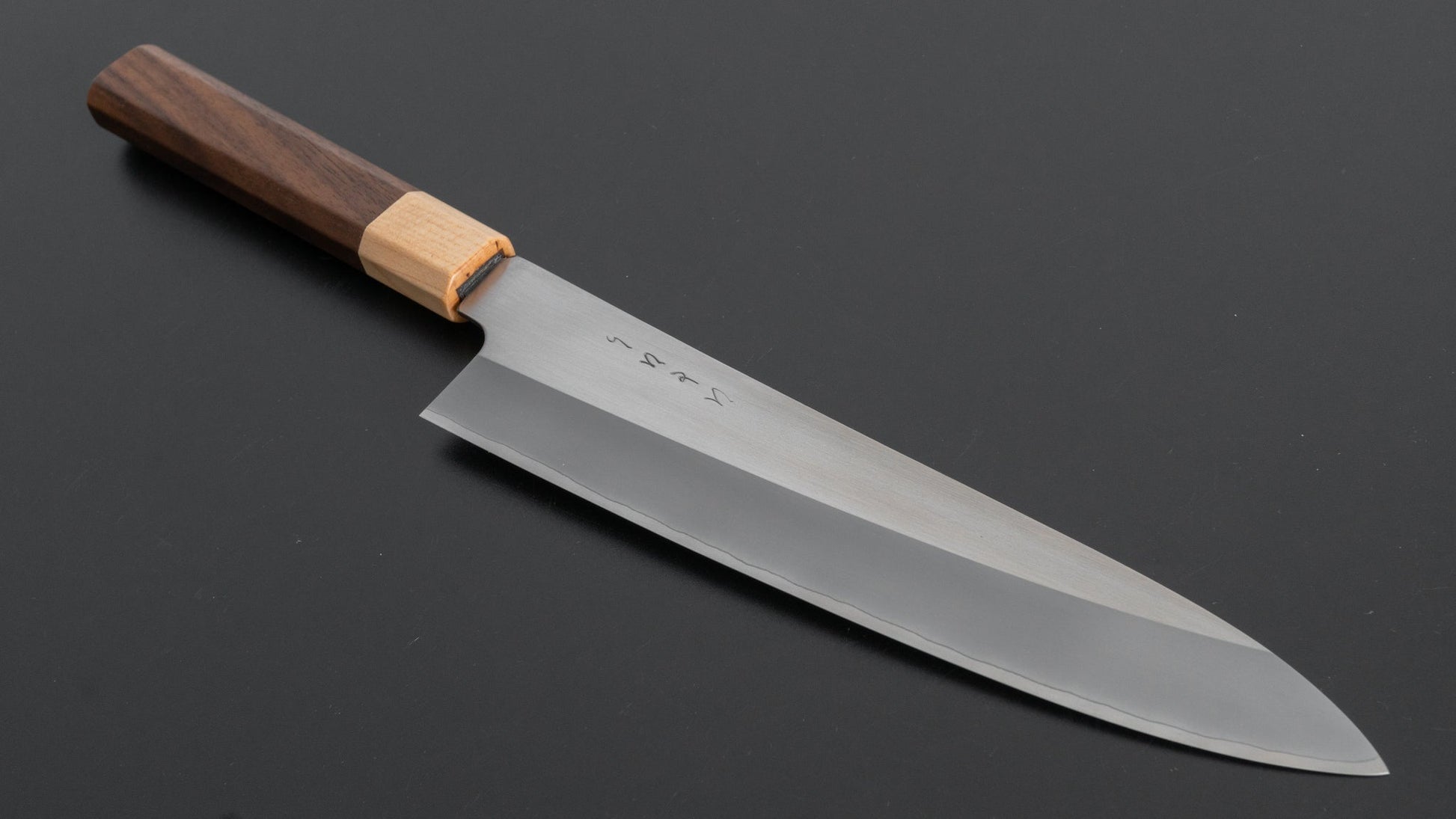 Hitohira TD SLD Migaki Gyuto 210mm Walnut Handle - HITOHIRA