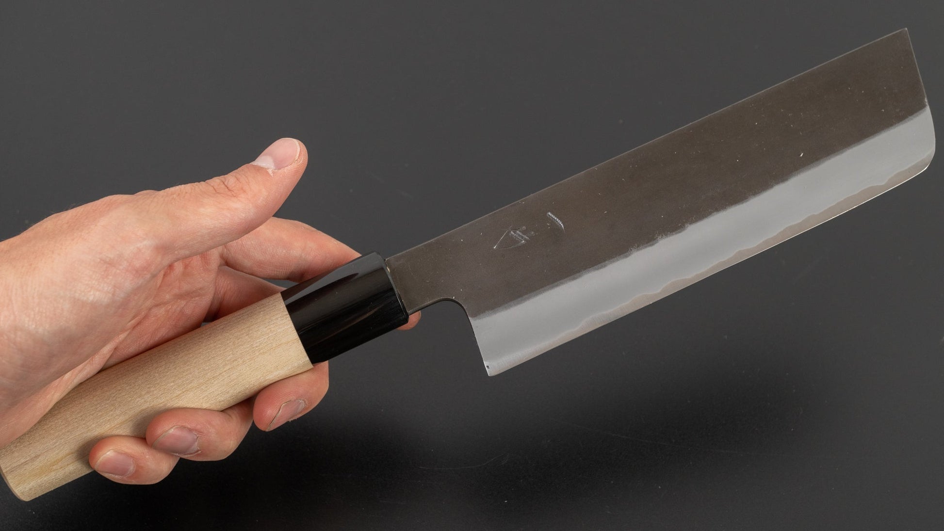 Hitohira Hinode Kurouchi White #2 Stainless Clad Nakiri 165mm Ho Wood Handle | HITOHIRA