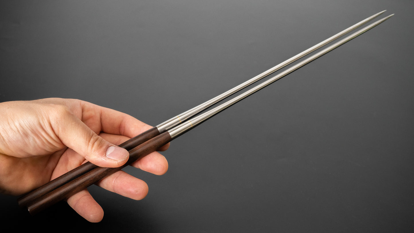 Hitohira Ebony Moribashi Chopstick 210mm Rounded - HITOHIRA