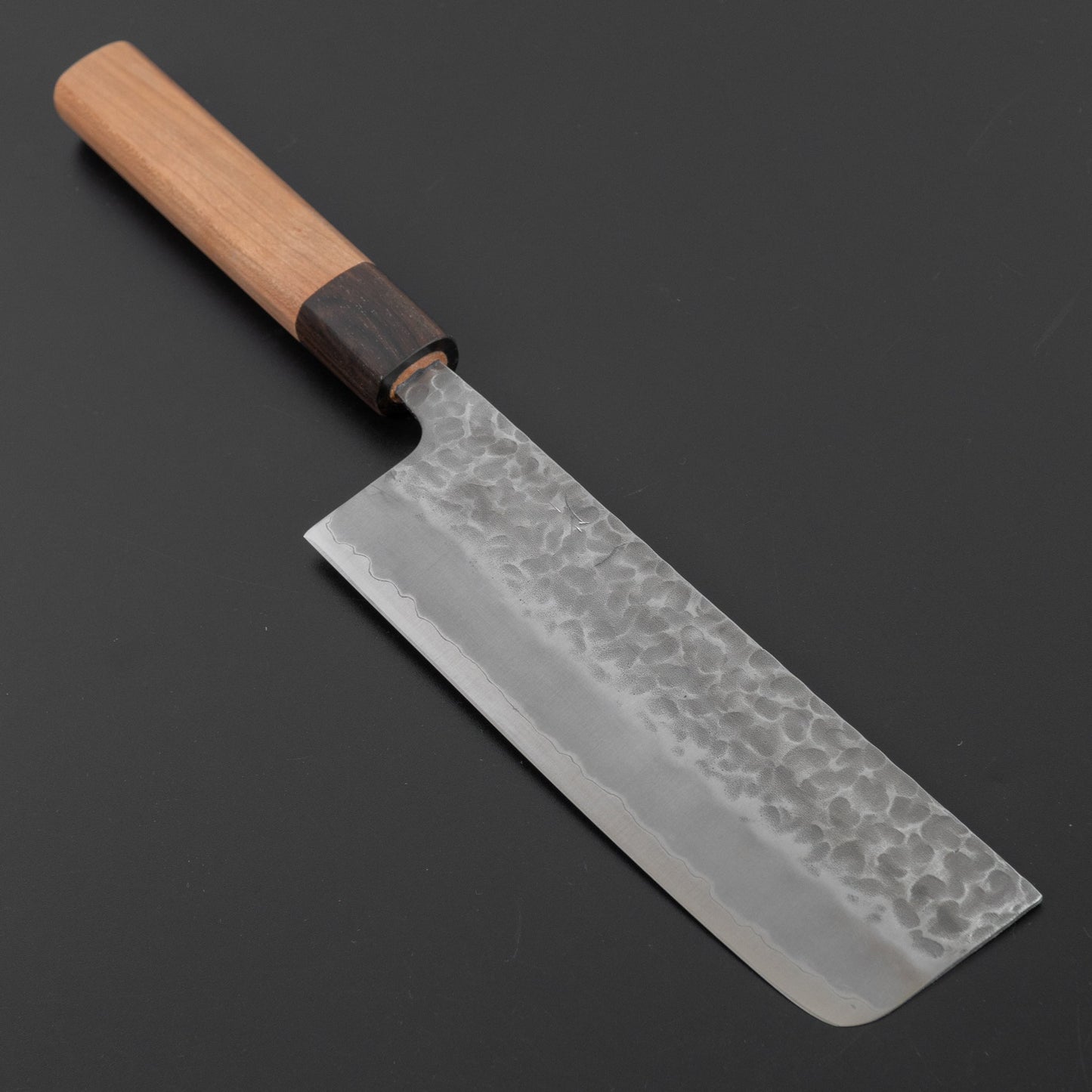 Hitohira Futana SB Migaki Tsuchime Nakiri 160mm Cherry Wood Handle | HITOHIRA