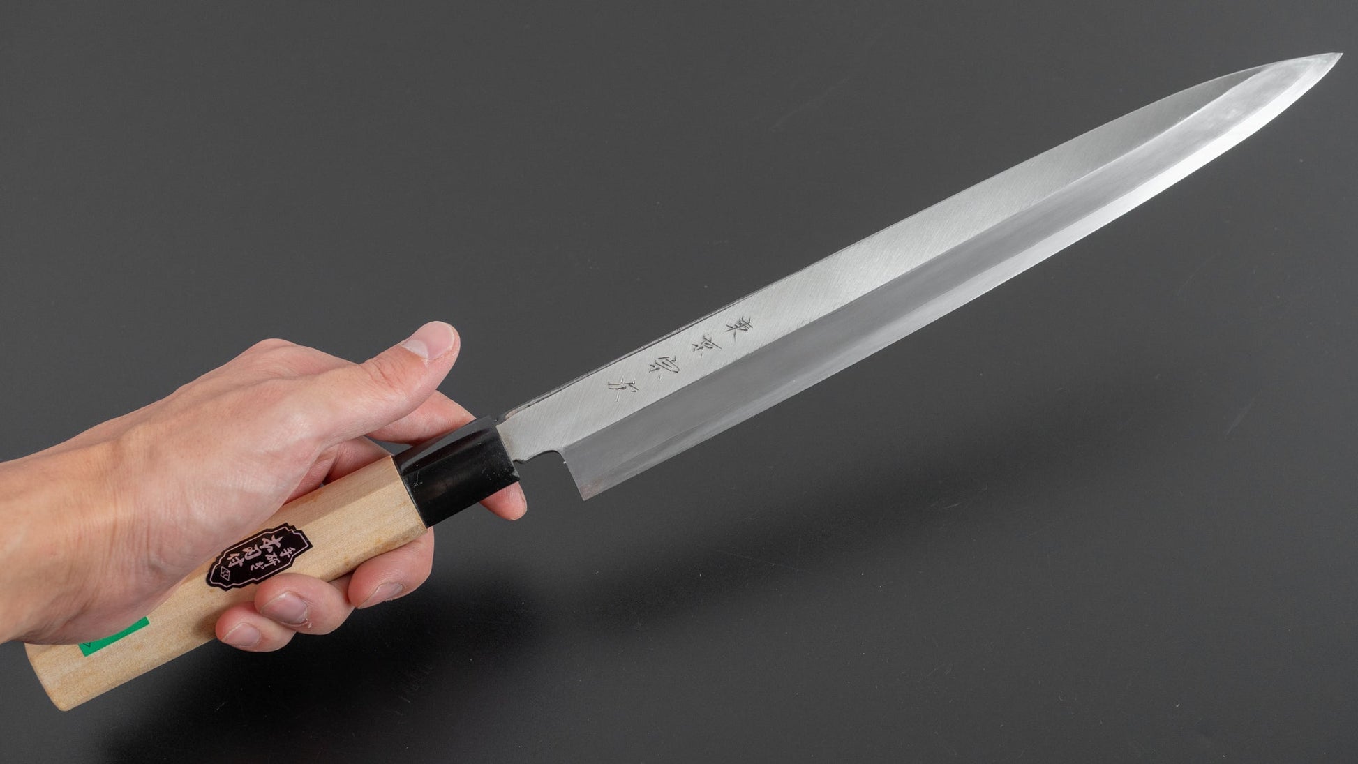 Morihei Munetsugu Stainless Yanagiba 300mm Poplar Handle (Fine Finish) | HITOHIRA