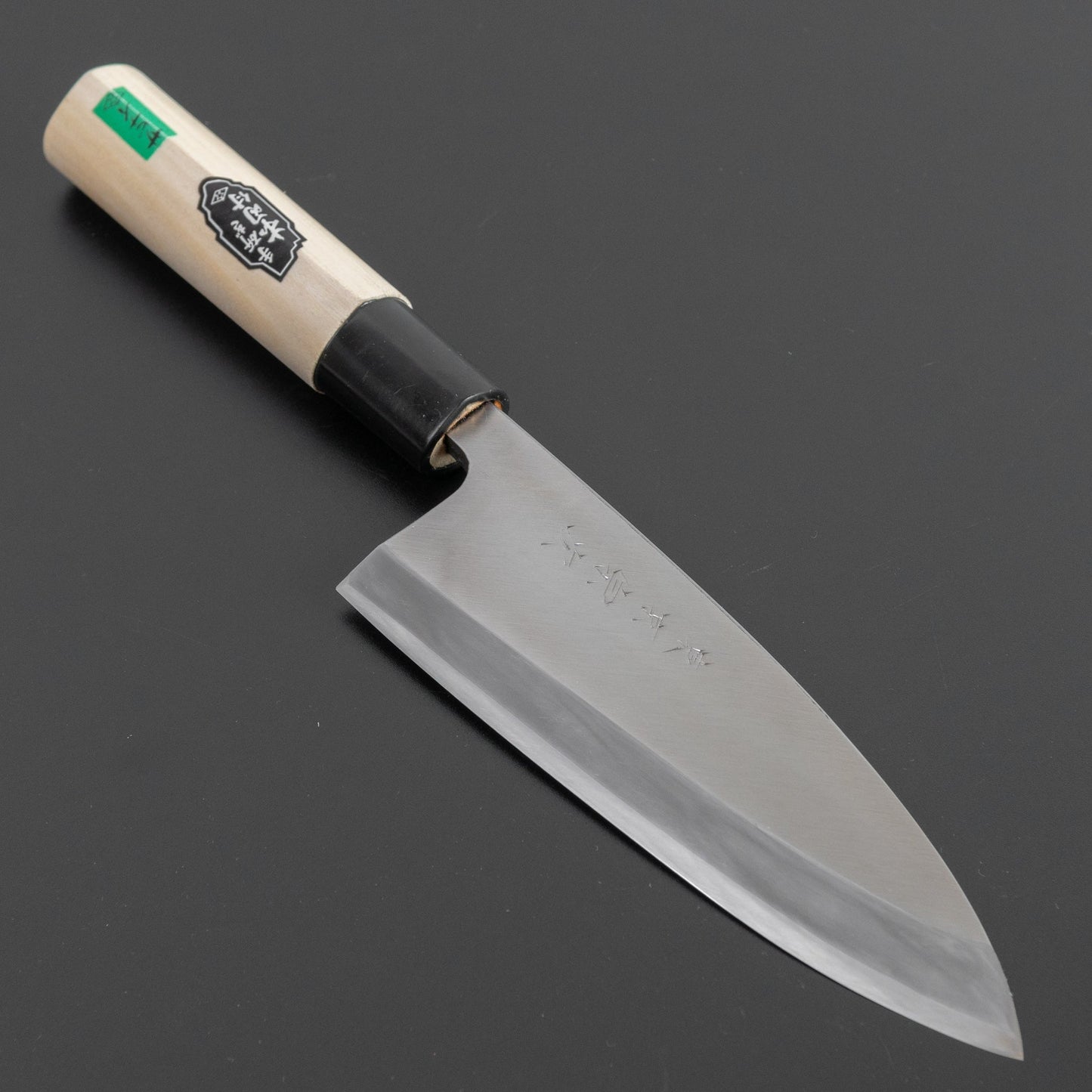 Morihei Munetsugu Stainless Deba 150mm Poplar Handle (Fine Finish) | HITOHIRA