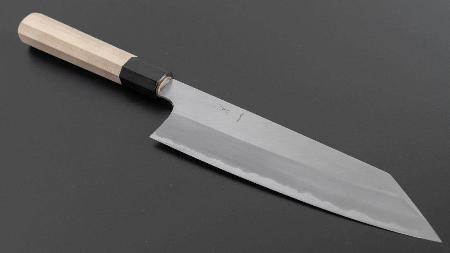 Hitohira Togashi White #1 Stainless Clad Kiritsuke Gyuto 210mm Ho Wood Handle (Saya) | HITOHIRA