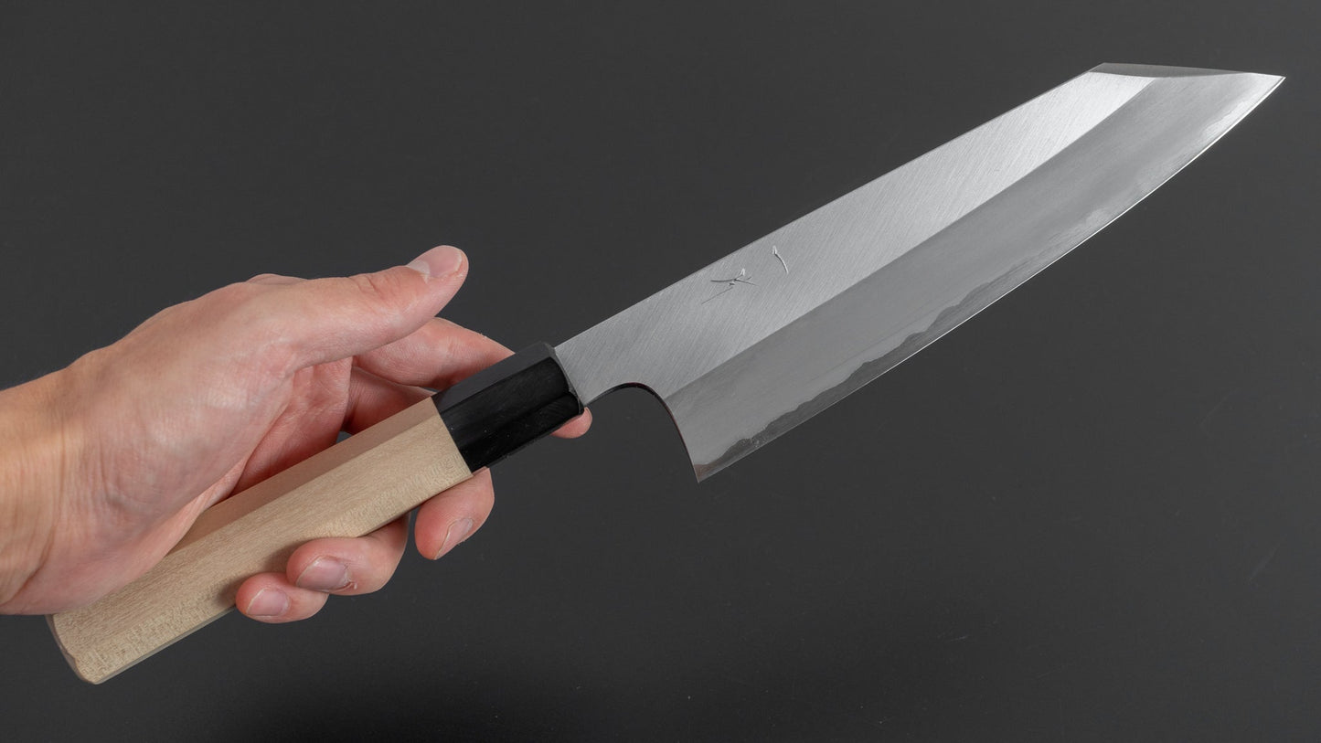 Hitohira Togashi White #1 Stainless Clad Kiritsuke Gyuto 210mm Ho Wood Handle (Saya) | HITOHIRA