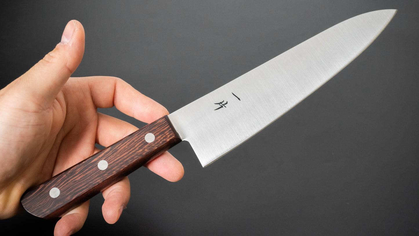 Hitohira Vintage SK Gyuto 180mm Tagayasan Handle (No Bolster) - HITOHIRA