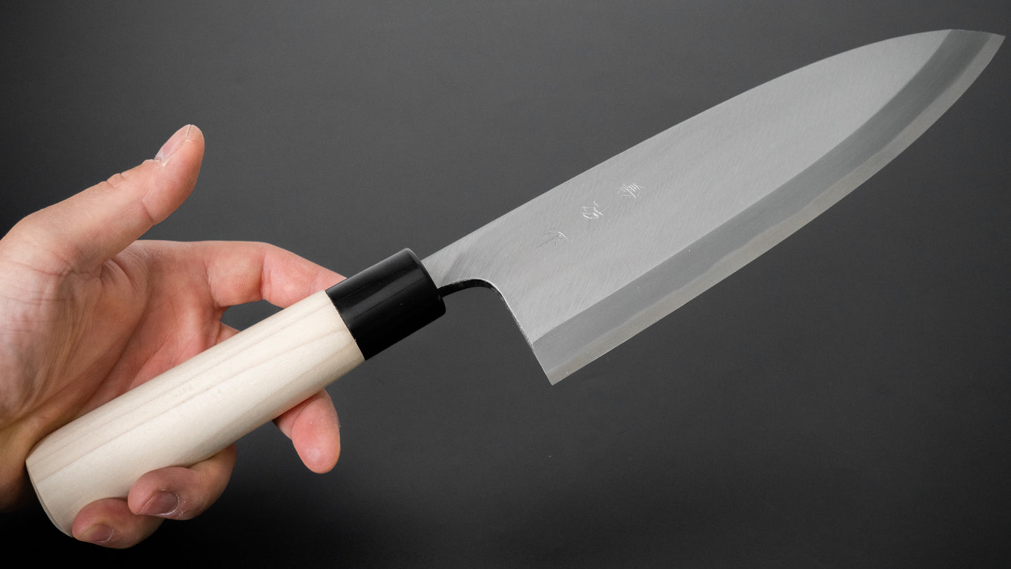 Morihei Yoshitomo Deba 210mm Poplar Handle - HITOHIRA