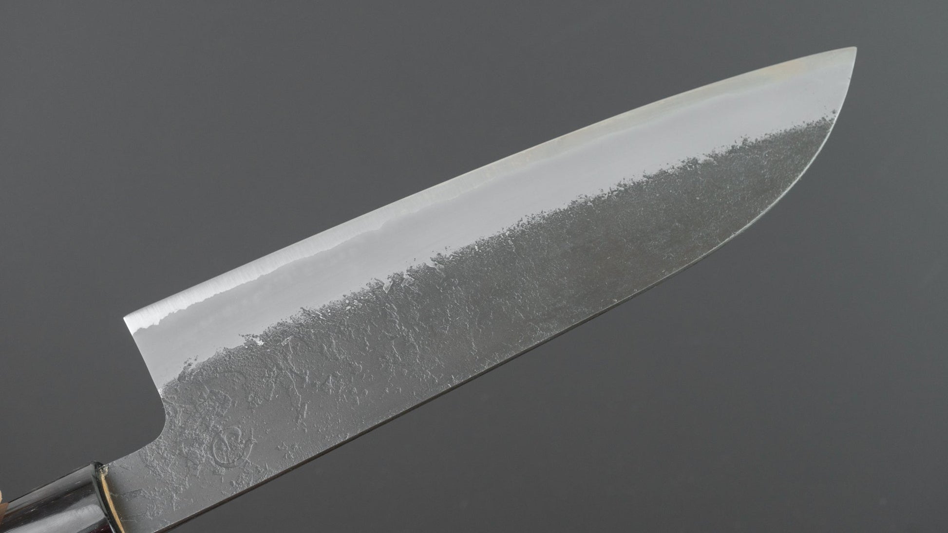 Hitohira Hinode Nashiji White #2 Stainless Clad Santoku 180mm Ho Wood Handle | HITOHIRA