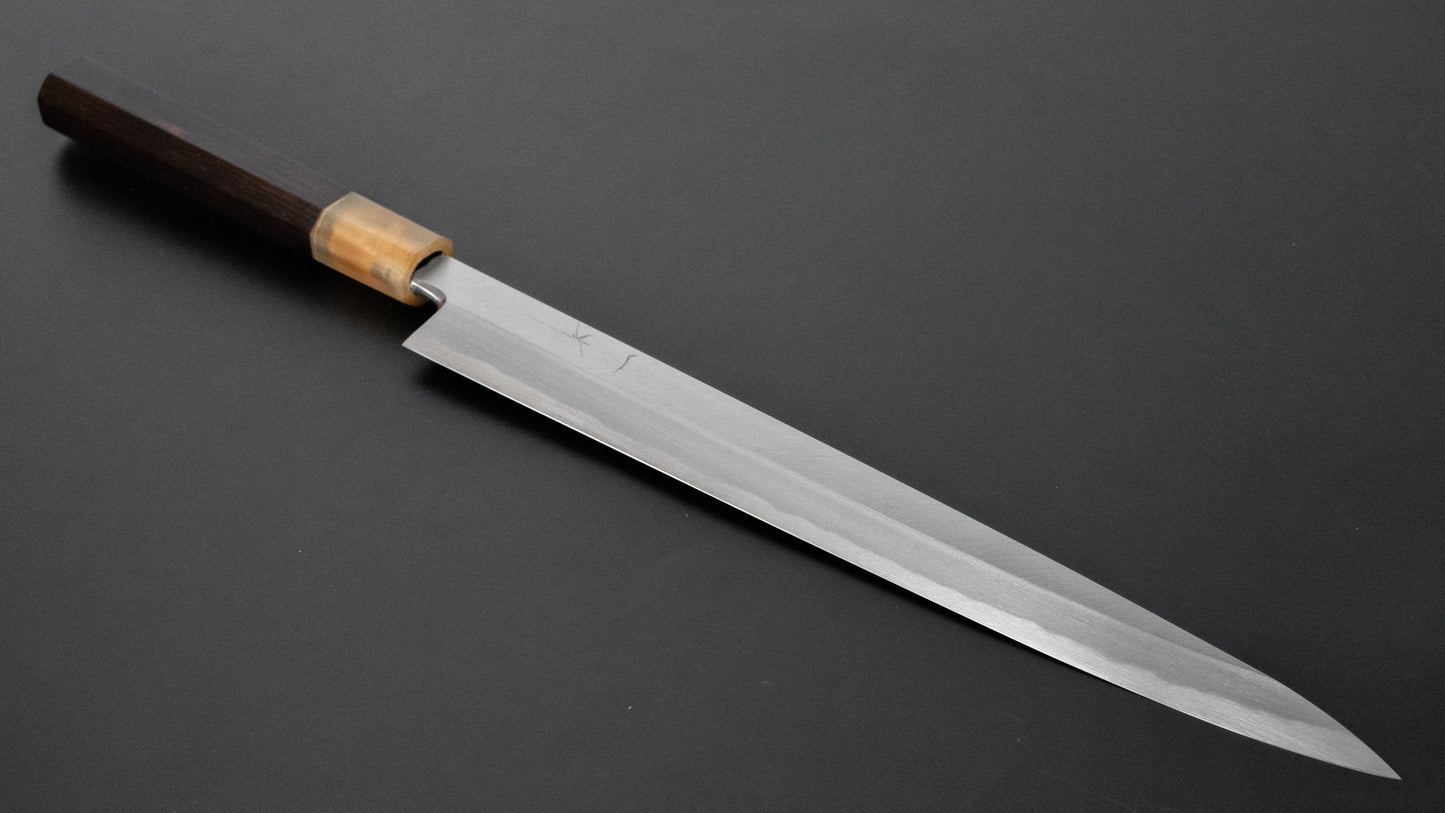 Hitohira Tanaka Manzo White #2 Yanagiba 270mm Ebony Handle (Saya) - HITOHIRA