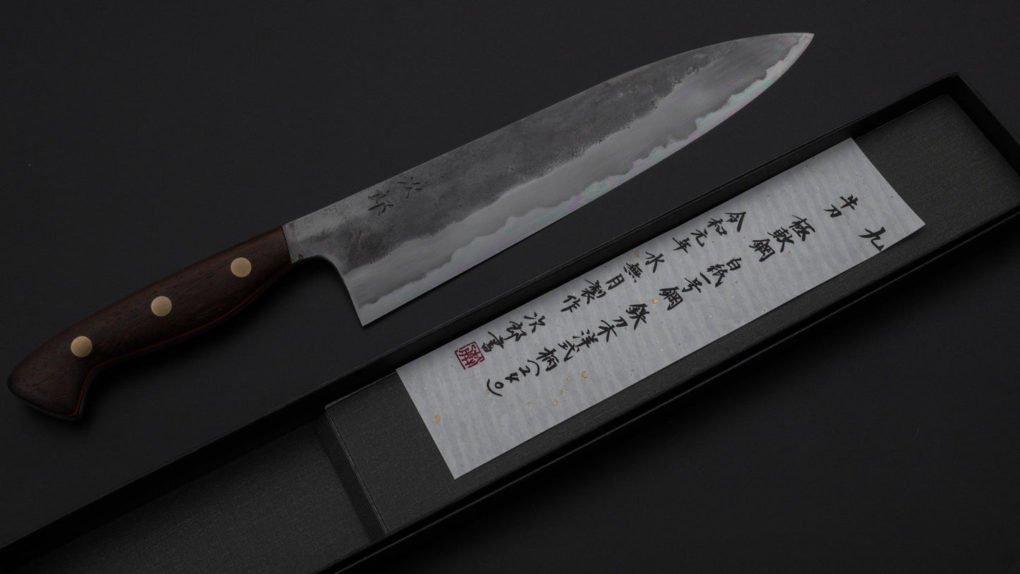 Jiro Tsuchime Yo Gyuto 240mm Tagayasan Handle (#009) | HITOHIRA