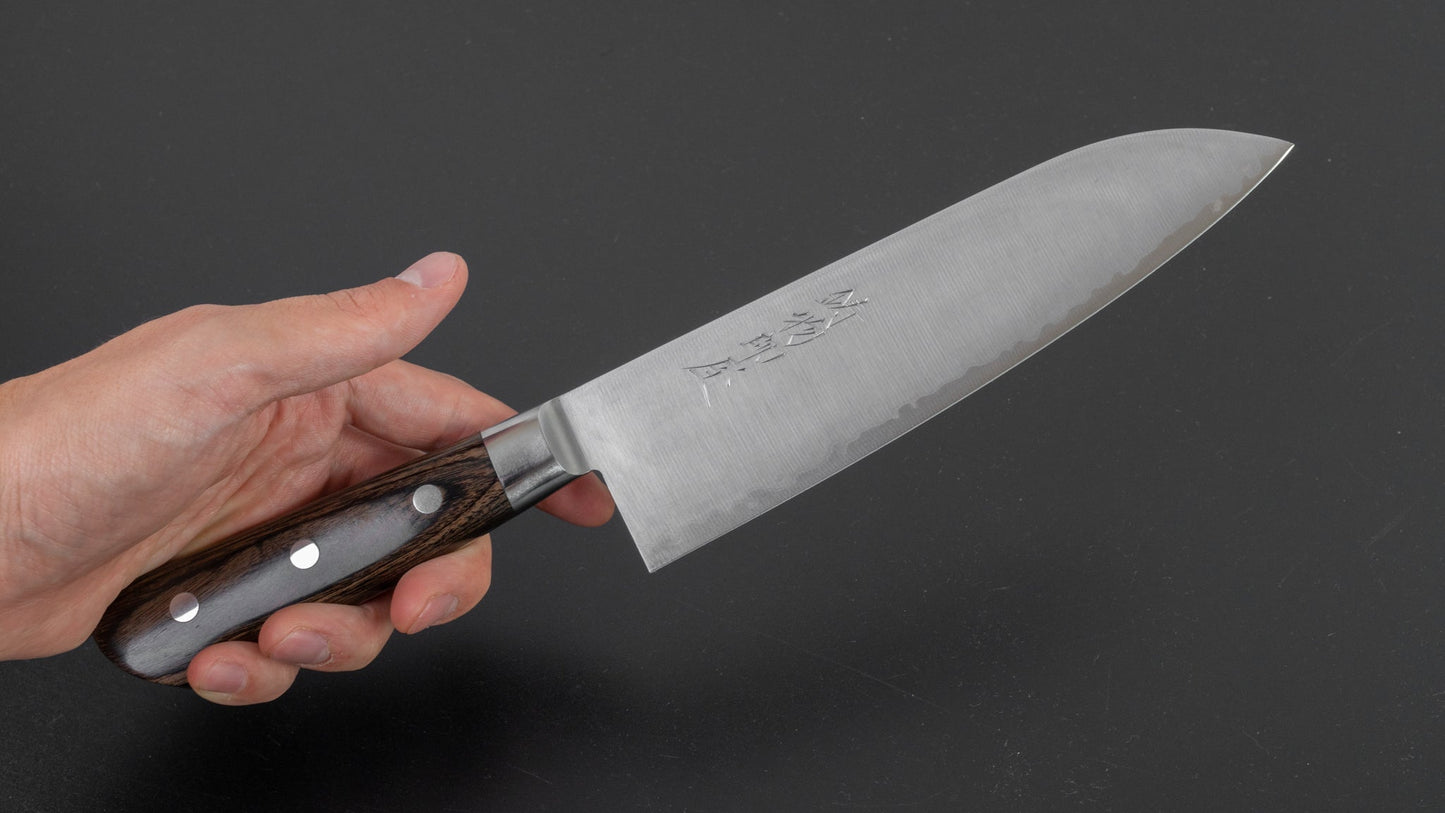 Hitohira Imojiya ST SG2 Santoku 180mm Pakka Handle - HITOHIRA