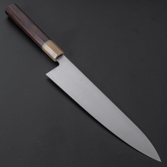 Hitohira Ashi Swedish Stainless Gyuto 240mm Ebony Handle - HITOHIRA