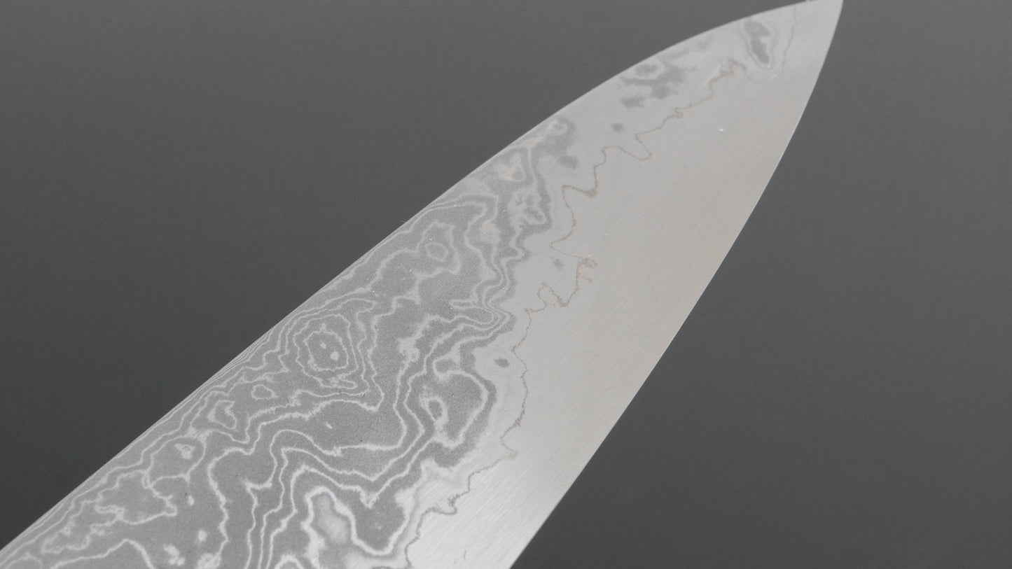 Hitohira Tanaka Yohei Blue #1 Damascus Gyuto 240mm Taihei Makassar Ebony Handle - HITOHIRA