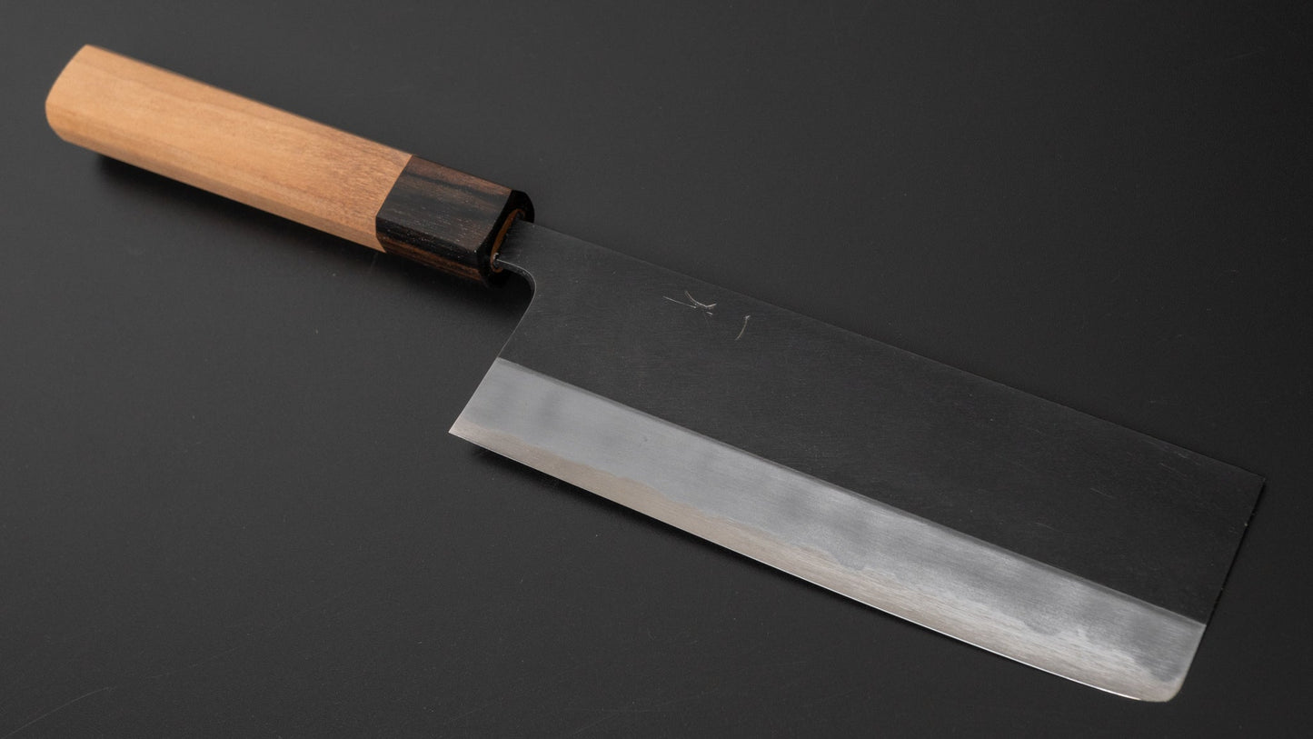 Hitohira Kikuchiyo Kyuzo White #2 Kurouchi Nakiri 180mm Cherry Wood Handle | HITOHIRA