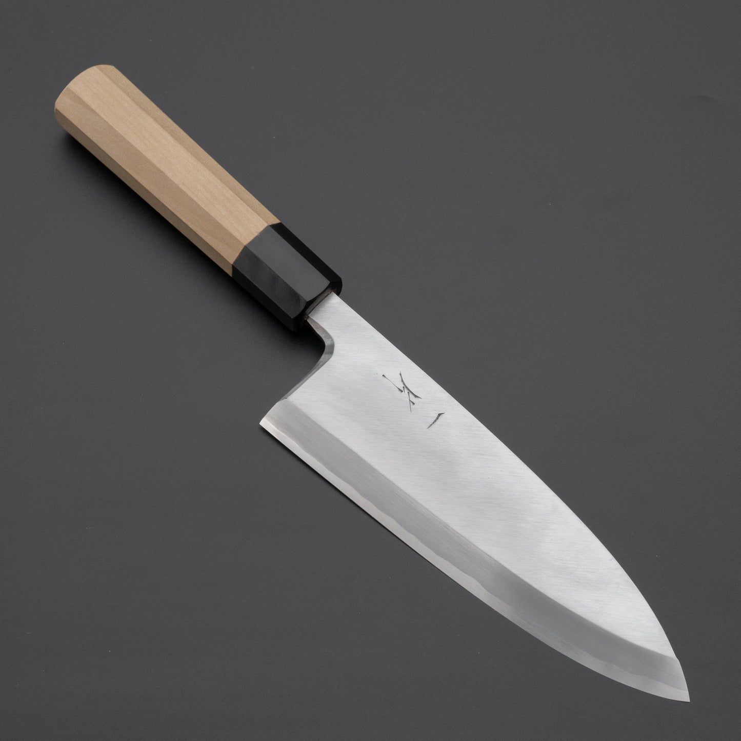 Hitohira Kikuchiyo Manzo Blue #2 Deba 180mm Ho Wood Handle (Saya) | HITOHIRA