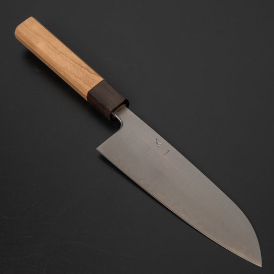 Hitohira Futana SB Migaki Santoku 170mm Cherry Wood Handle | HITOHIRA