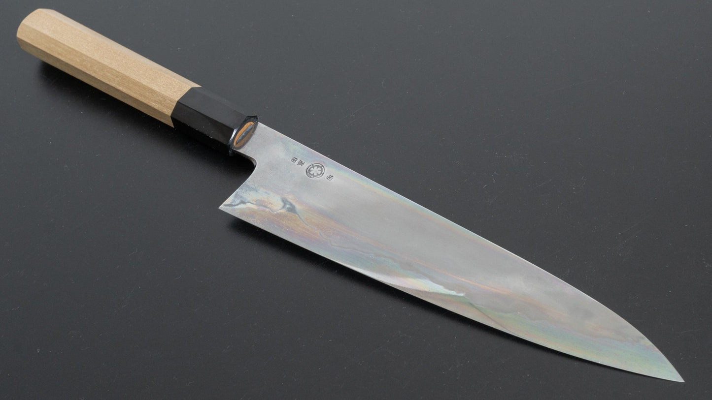 Takada no Hamono Blue #2 Suiboku Gyuto 210mm Ho Wood Handle - HITOHIRA