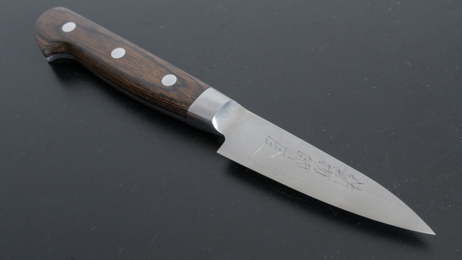 Hitohira Imojiya ST SG2 Paring 75mm Brown Pakka Handle - HITOHIRA