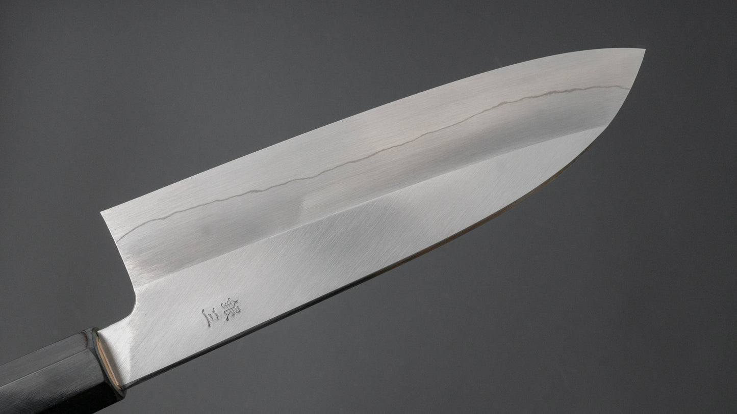 Hitohira Kikuchiyo Ren Silver #3 Santoku 180mm Ho Wood Handle - HITOHIRA