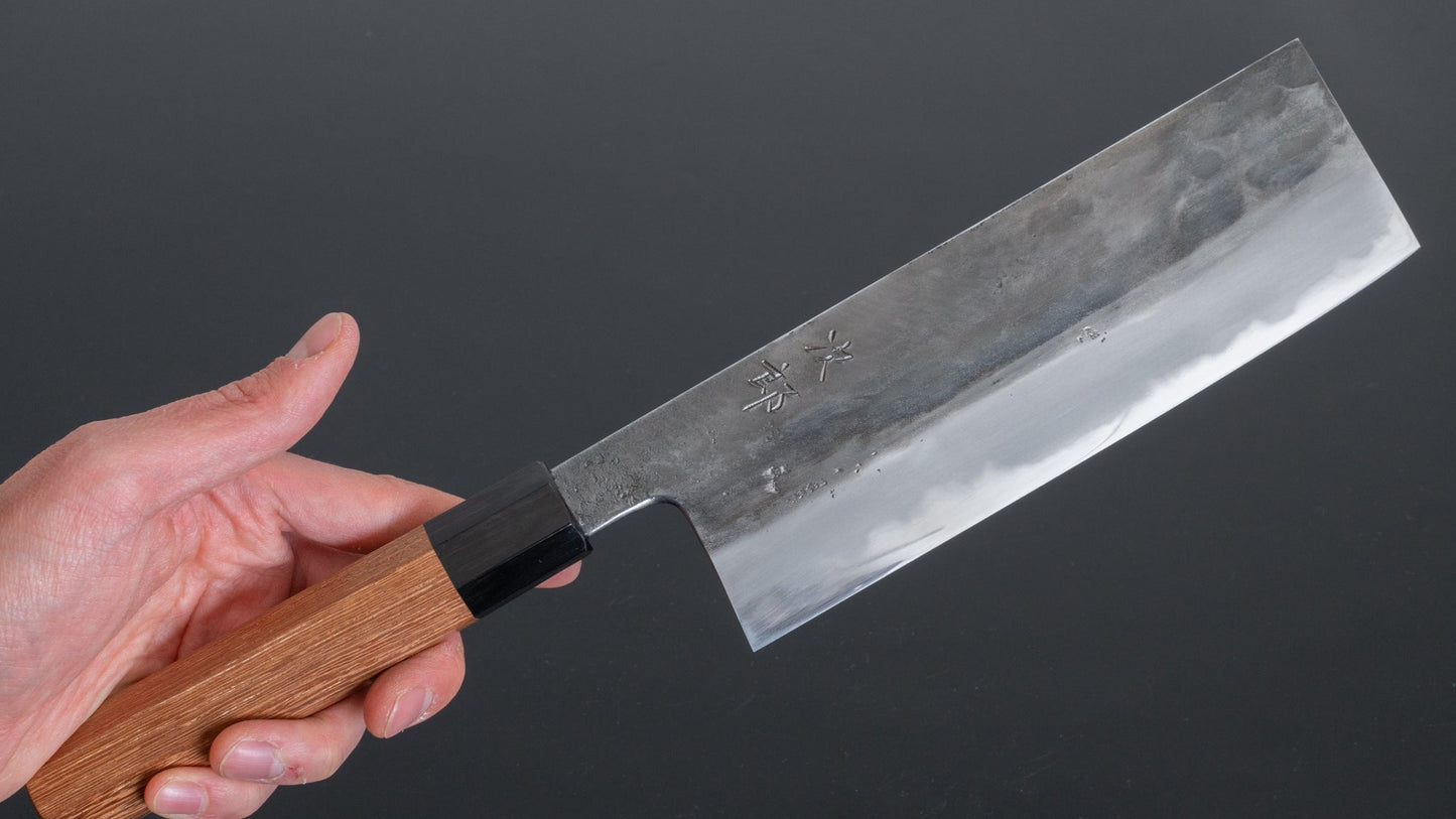 Jiro Tsuchime Wa Nakiri 180mm Taihei Tagayasan Handle (#206) - HITOHIRA