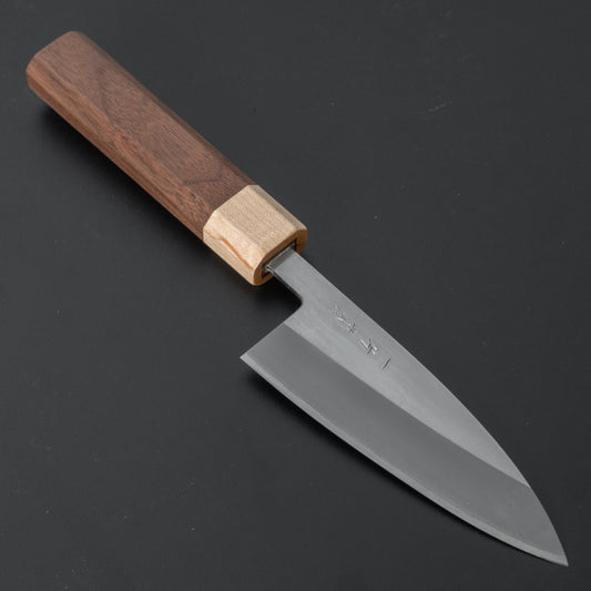 Hitohira TD Blue #2 Stainless Clad Migaki Utility 105mm Walnut Handle - HITOHIRA