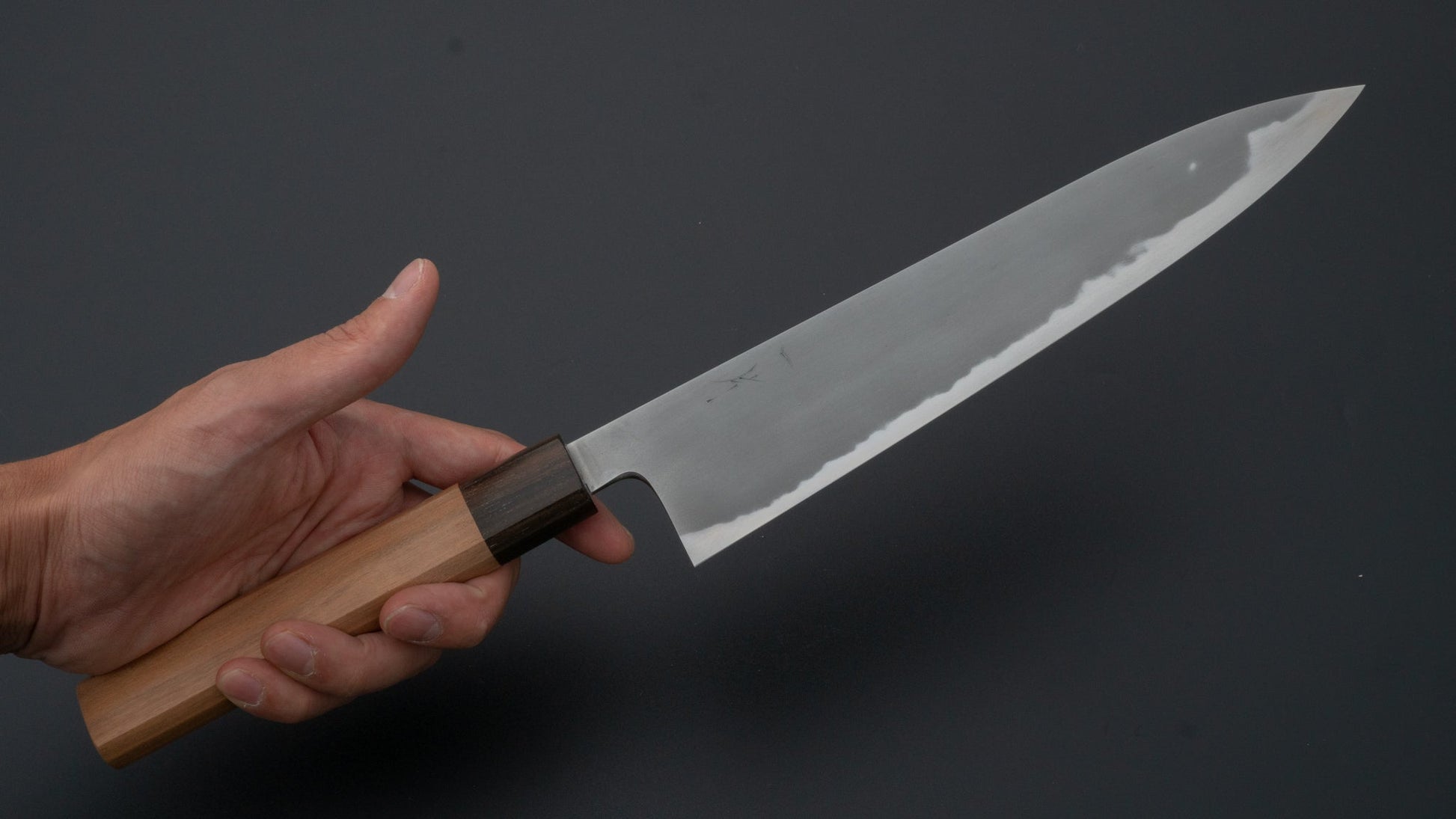 Hitohira Tanaka Yohei White #1 Kasumi Gyuto 240mm Cherry Wood Handle (Limitedly Discounted) | HITOHIRA