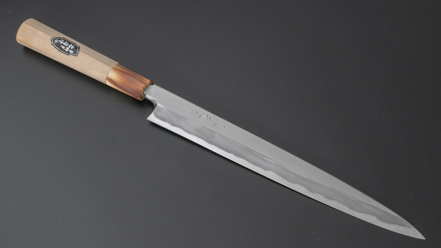 Morihei Hisamoto White #2 Yanagiba 240mm Ho Wood Handle (Fine Finish) - HITOHIRA