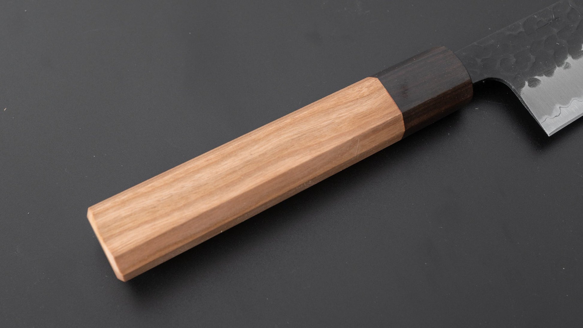 Hitohira Futana SB Kuro Tsuchime Gyuto 180mm Cherry Wood Handle - HITOHIRA