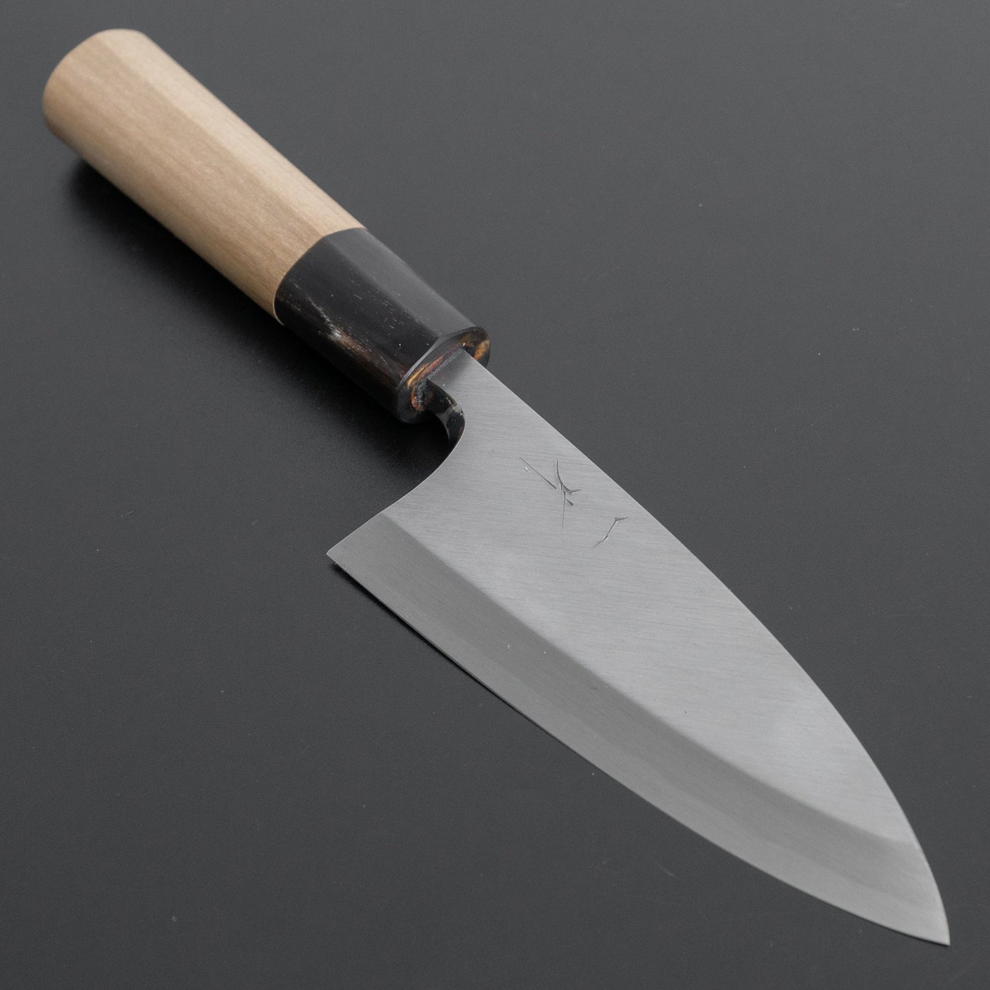 Hitohira Kikuchiyo Manzo White #3 Deba 120mm Ho Wood Handle (D-Shape) - HITOHIRA