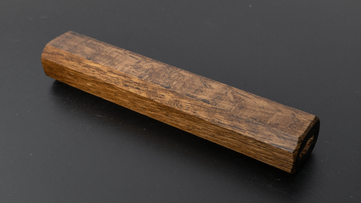 Hitohira KMT Lacquered Mono Oak Handle Dark (Gyuto) - HITOHIRA