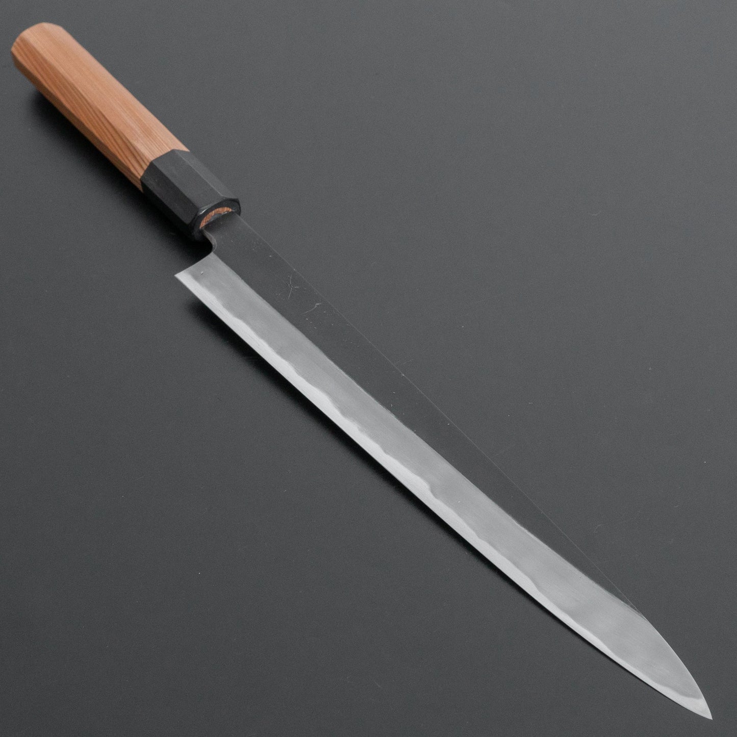 Hitohira Tanaka Kyuzo Blue #1 Kurouchi Sujihiki 270mm Yakusugi Cedar Handle - HITOHIRA