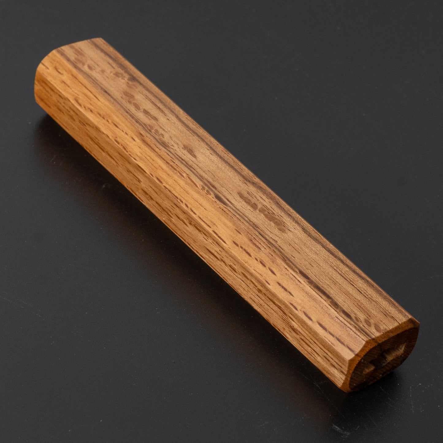 Hitohira KMT Lacquered Mono Oak Handle Natural (Santoku) - HITOHIRA