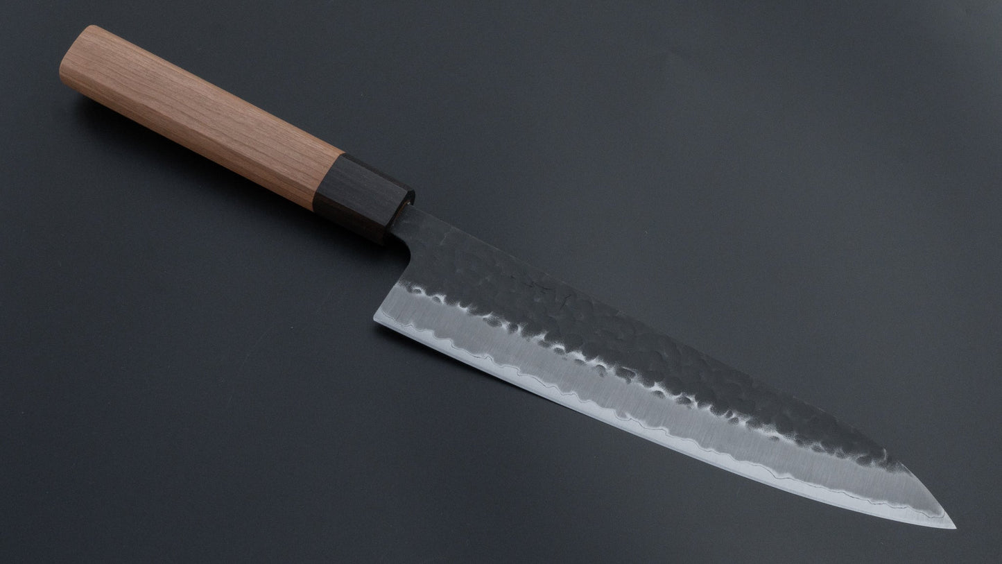 Hitohira Futana SB Kuro Tsuchime Gyuto 210mm Cherry Wood Handle | HITOHIRA