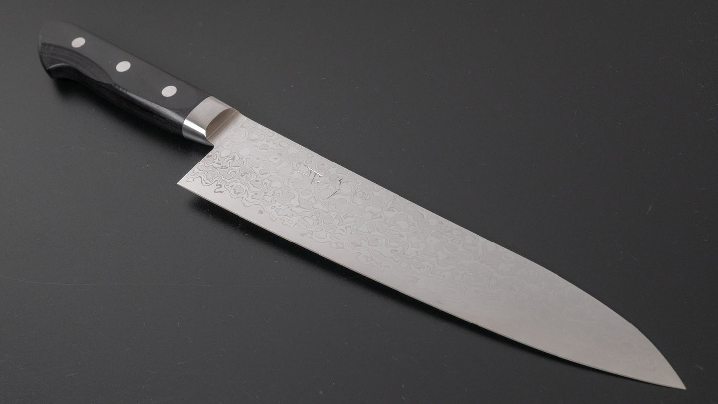 Hitohira HG Damascus Gyuto 210mm Pakka Handle | HITOHIRA