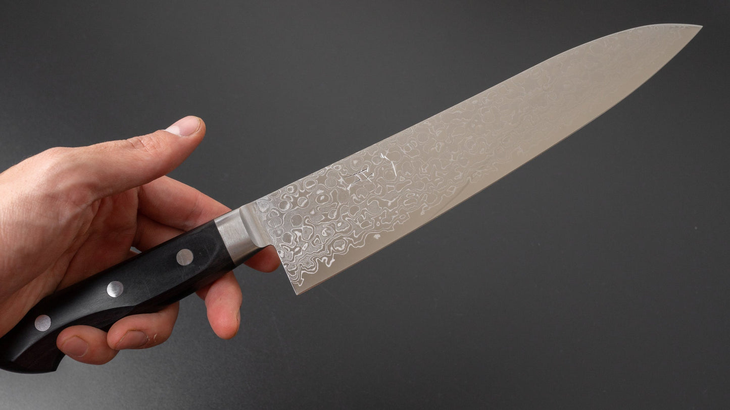 Hitohira HG Damascus Gyuto 210mm Pakka Handle | HITOHIRA