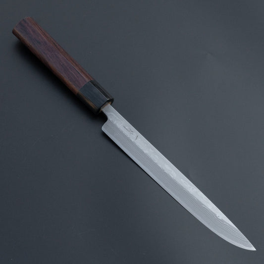 Hitohira Echizen Blue #2 Damascus Butchering 180mm Rosewood Handle | HITOHIRA